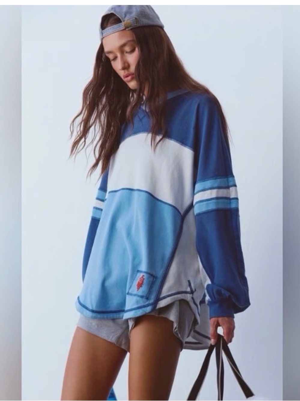 New! Free People rugby shirt